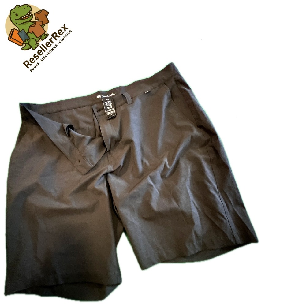 Men's Travis‎ Mathew Golf Shorts Black Flat Front Performance Size 40
